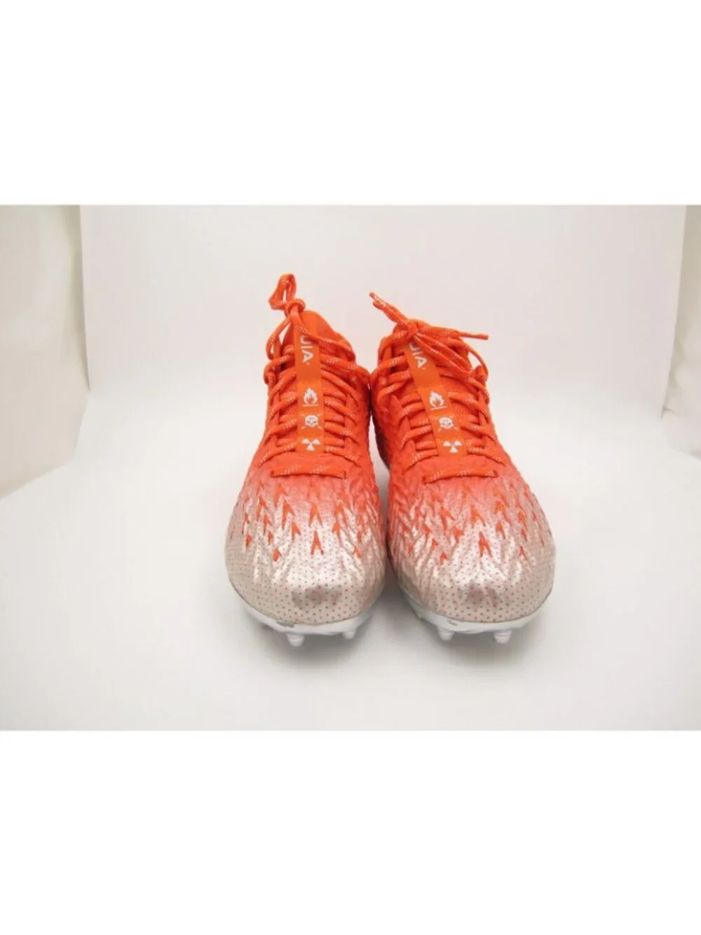 Under Armour UA Spotlight 4 MC Football Cleats Team Orange Silver Men Sz 11US